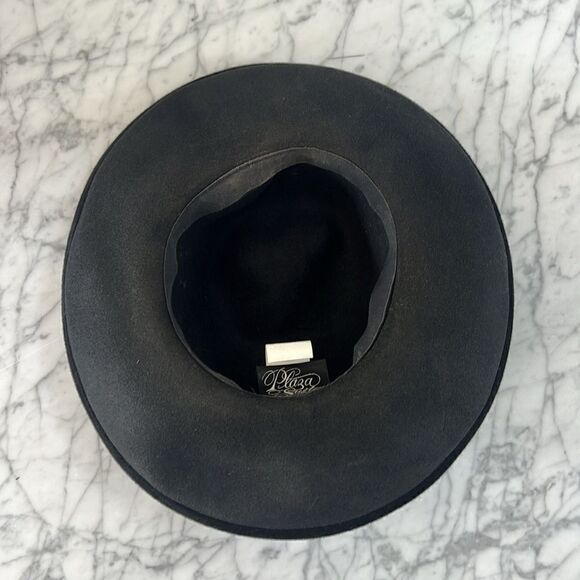 Vintage 90s Plaza Suite By Betmar Women\'s Black Velvet Ribbon Hat Beetlejuice main image 7